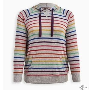 Torrid 2x Rainbow Pride Love Sleep Hoodie